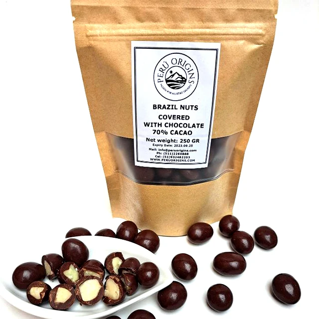 Excellent Quality Wholesale Cheap Bulk Golden Berries Organic Dark 70% Cacao Chocolate With Sugar Cane From Peru