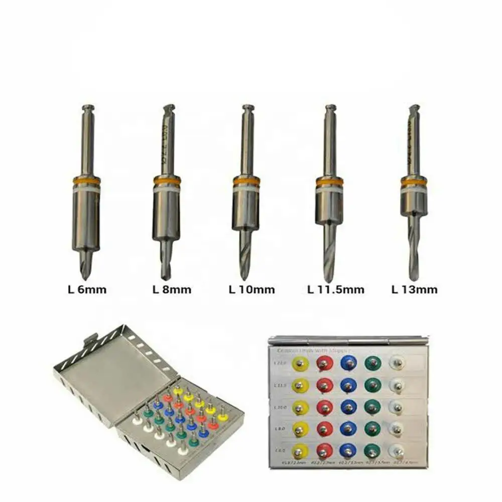 
Conical Drills Kit 25 pcs Set with stoppers Dental Implant Guided Surgery Dental Implants Kit ( BY FAITH GROUP) 