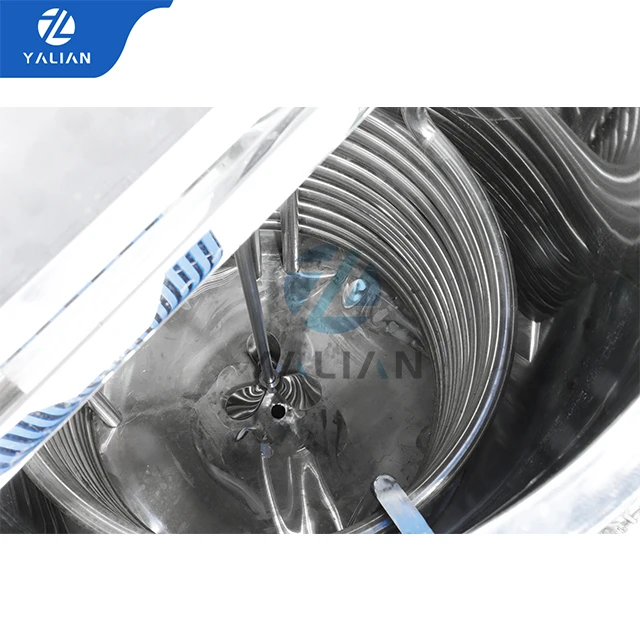 YALIAN 50l 100l 200l Perfume Making Chiller Machine Fragrance Production Equipment Perfume Freezing Mixing Filter Chilling Machine