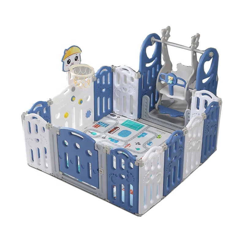 children amusement park equipment kindergarten toddler kids playhouse indoor playground with plastic play house play area fence