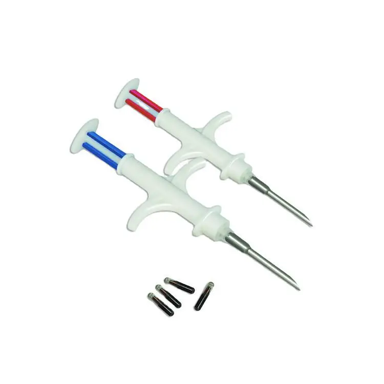 BLUEWORTH Microchip For Dog Pet LF RFID Tube With Syringe RFID Implantor