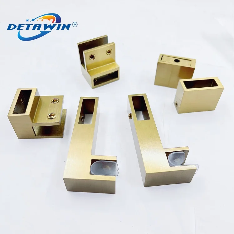 Stainless Steel Shower Room Square Tube Clamp Glass Corner Connector For Shower Enclosure