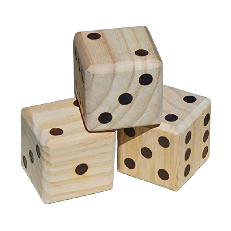 Wood Dice with Letter and number
