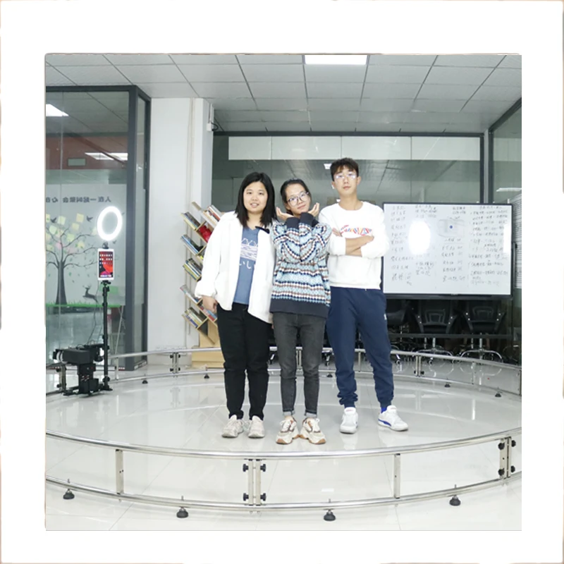 social portable ringlight tablet wireless roaming dslr rotating photobooth 360-photo-booth photo booth machine