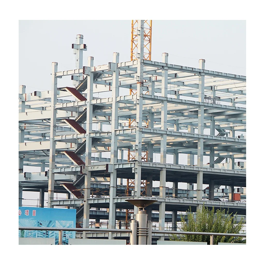 prefab steel frame high rise steel office/hotel