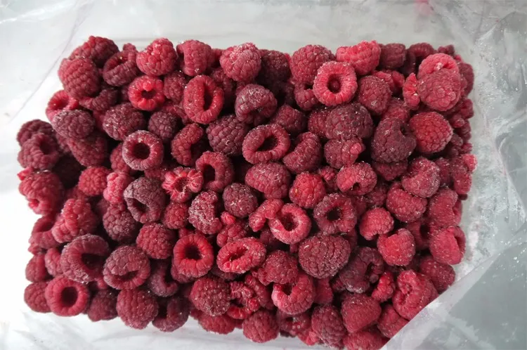 Frozen raspberry