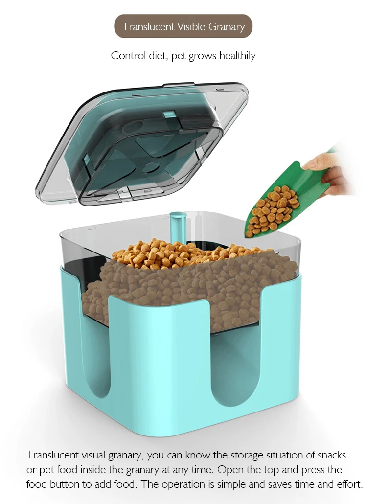 High Grade Manual Pressure Leakage Square Food Dispenser Slow Down Eating Bowls Puzzle Dog Toy Pet Feeder