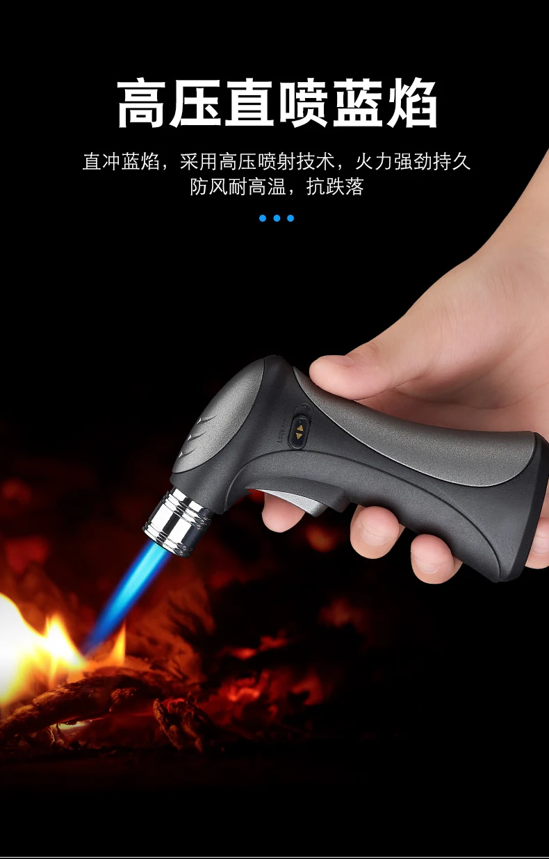 Gas refilling cheap tool metal lighter cookies custom logos torch lighter
