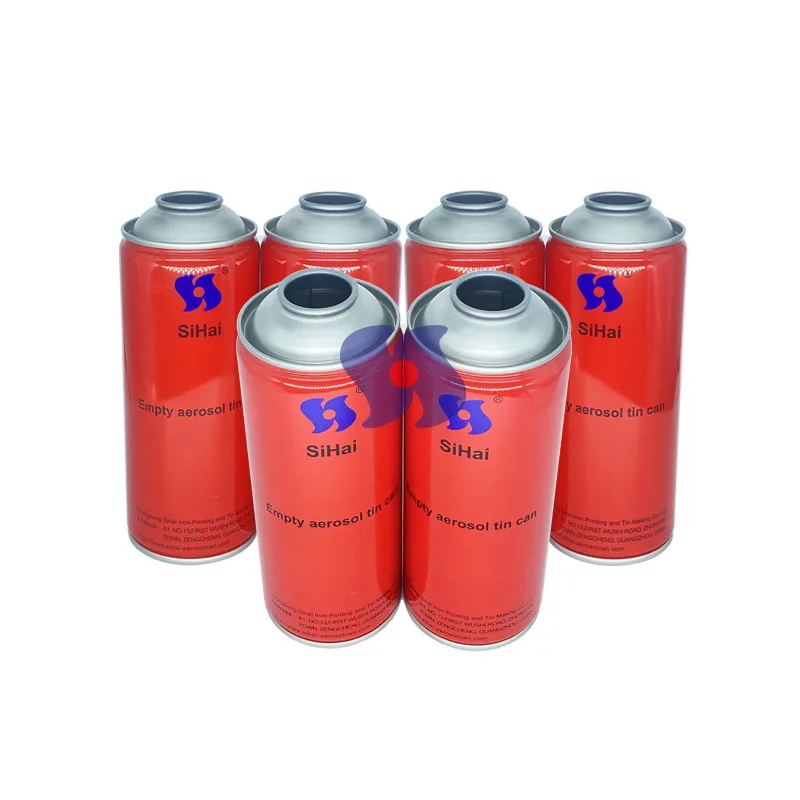 Chinese Popularity Butane Gas Can Straight Wall Diameter 65*158mm Refillable Aerosol Tin Can