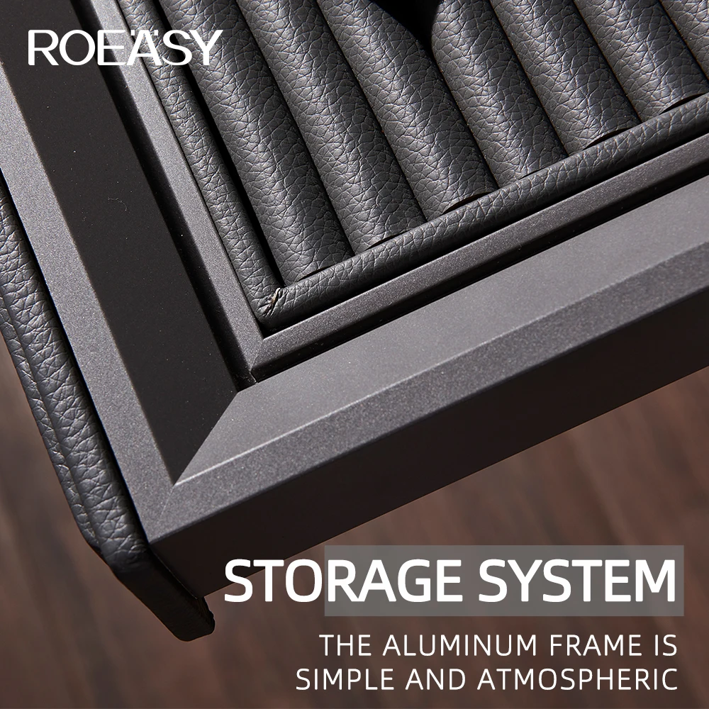 ROEASY Hot popular Leather Jewelry Box Luxury Earring Bracelet Necklace Ring Watch Box Packaging high-end  Leather Jewelry Box