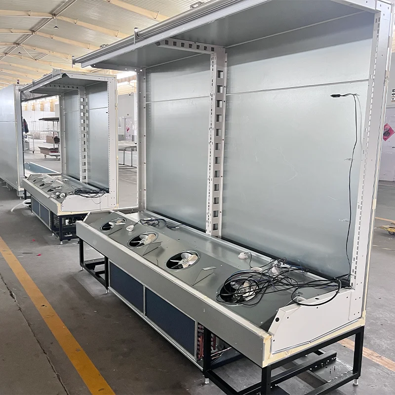 Commercial Upright Refrigerator Multi-layer Open Display Refrigerated Cabinet