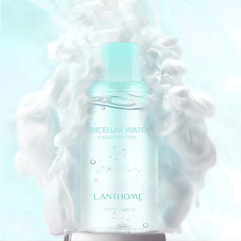 Lanthome Remove Make up Face Eye Simple Pet Bottle Milk Clean Liquid Micellar Cleansing Water Makeup Remover Private Label