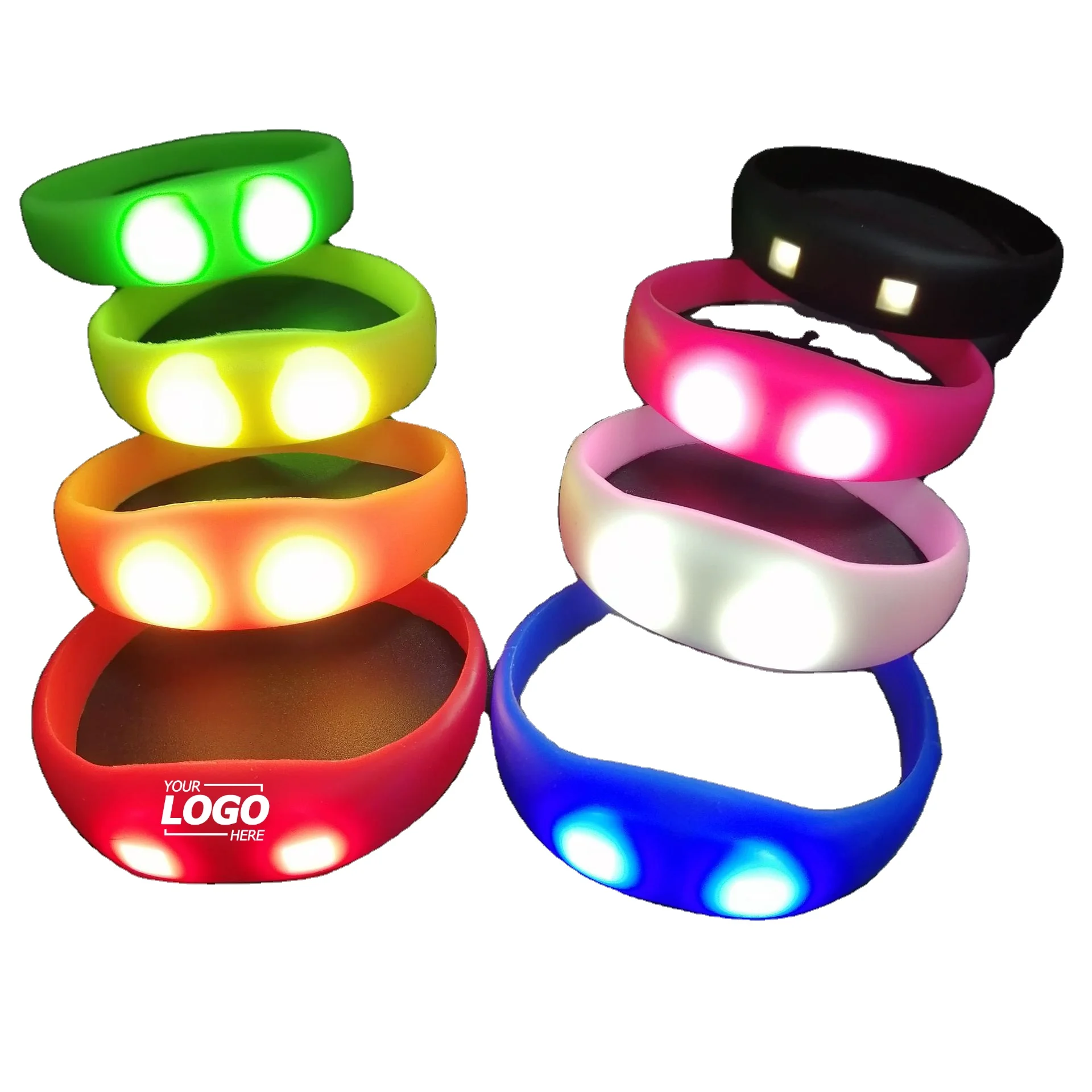 Custom Music & Sound Activated Glow Bracelets for Kids & Adults with Flashing LED - Perfect Party Favors