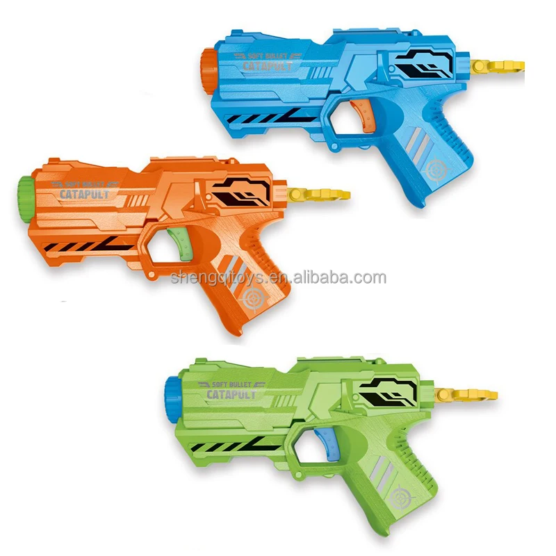 LK Toys New Sports Shooting Game Toy EVA Soft Bullet Gun Plastic Air Gun for Boys
