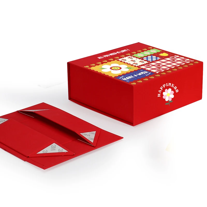 MU Custom Logo Collapsible Rigid Cardboard Shoe Gift Folding Box With Magnetic Closure
