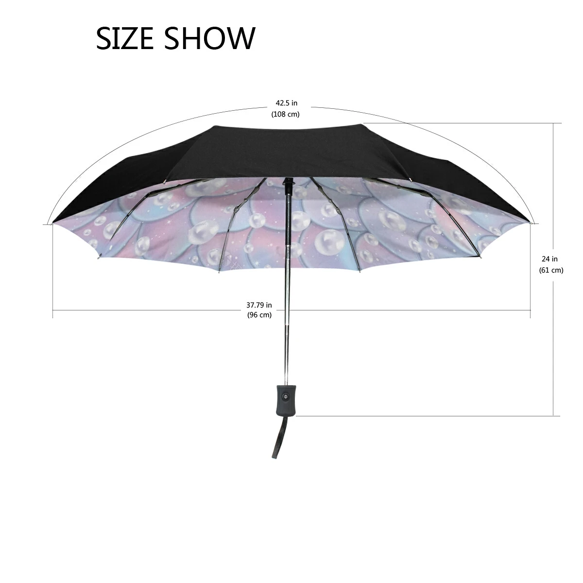 Custom Umbrella Printing High Quality Anti UV Auto Open And Close Three Fold Umbrella waterproof customs umbrella