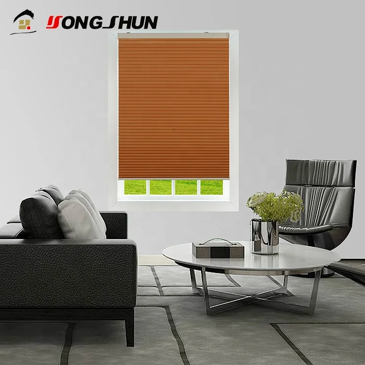 French Window Cellular Honeycomb Blackout Raw Material Combi Blinds Fabric