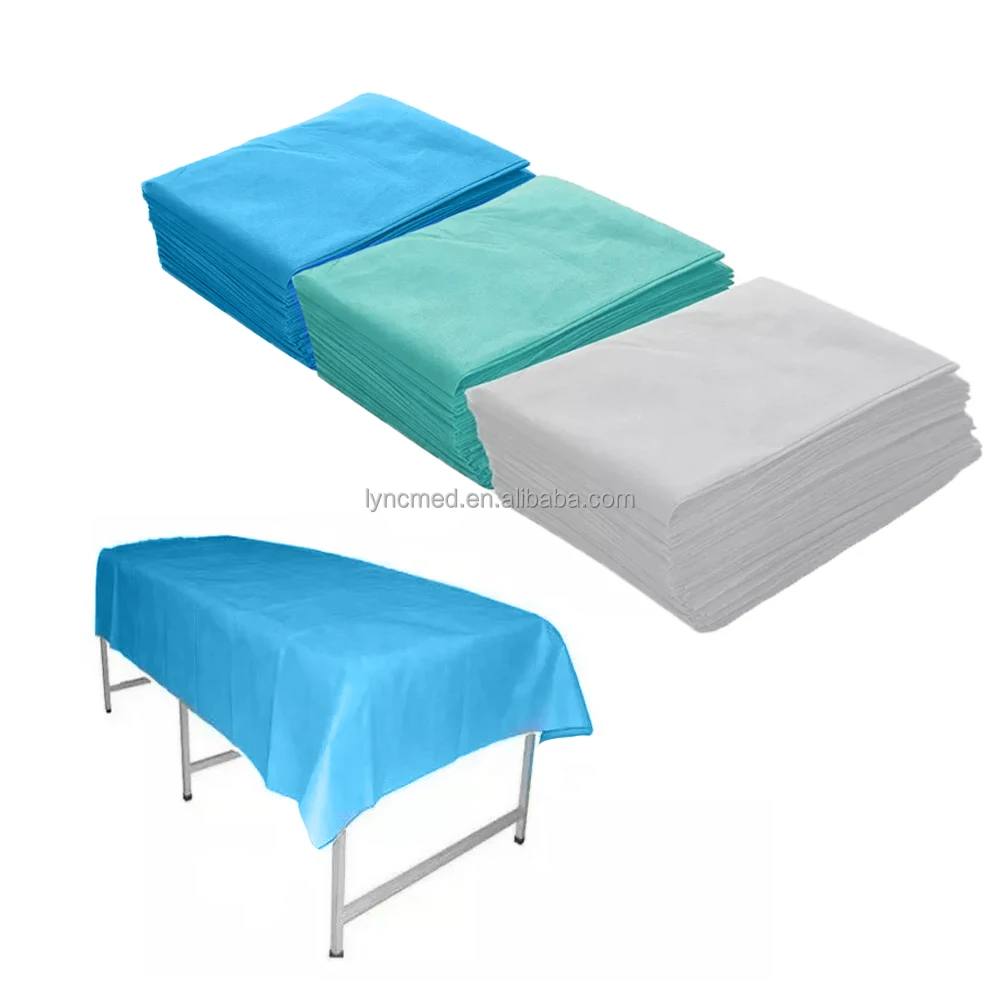 Factory Direct Sale Hospital Hotel Salon Clinic Use Hospital One Time Use Black Disposable Bed Sheet