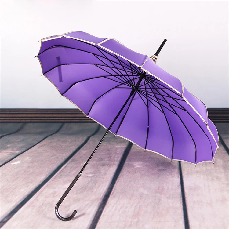 22IN*16K Light Purple Parasol Umbrella Pagoda Shaped Umbrella Wholesale Parasol Umbrella for Sale