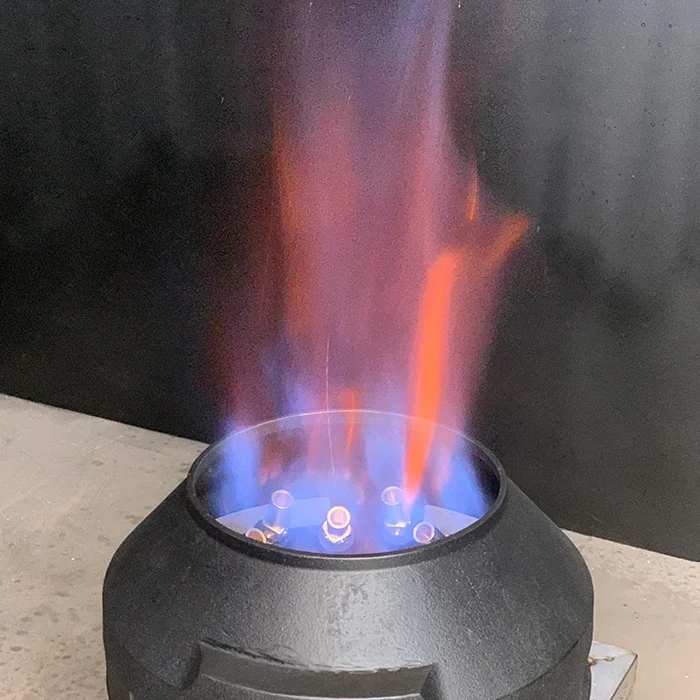 Коммерческая кухонная газовая горелка, 16 форсунок, латунная насадка, портативная чугунная плита для домашнего и ресторанного использования