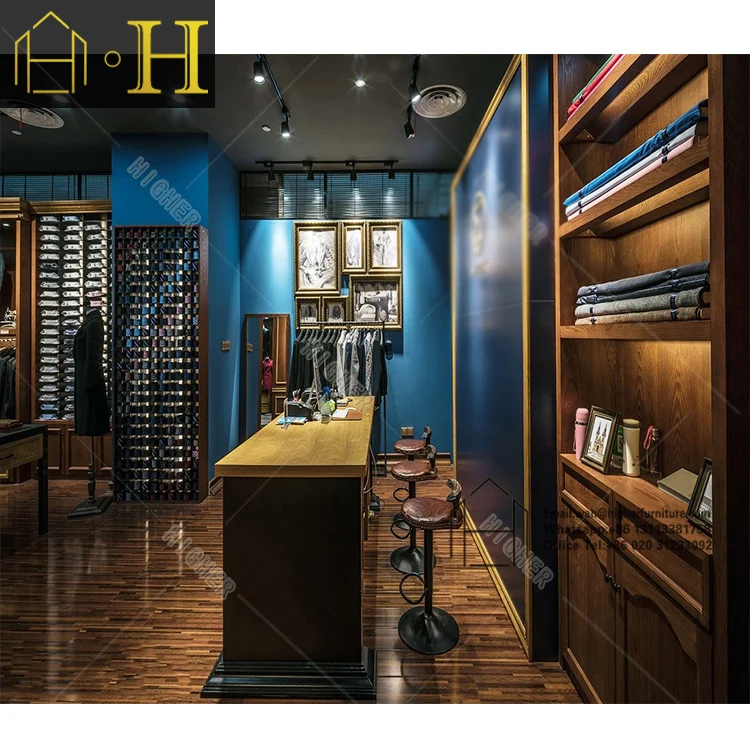 Commercial Furniture Men Clothing Store Design Retail Garment Man Clothing Shop