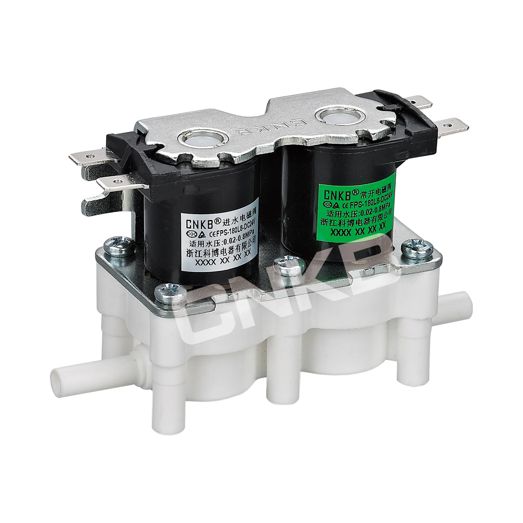 CNKB FPS-180L8 6.35mm stem connection double coil water inlet valve