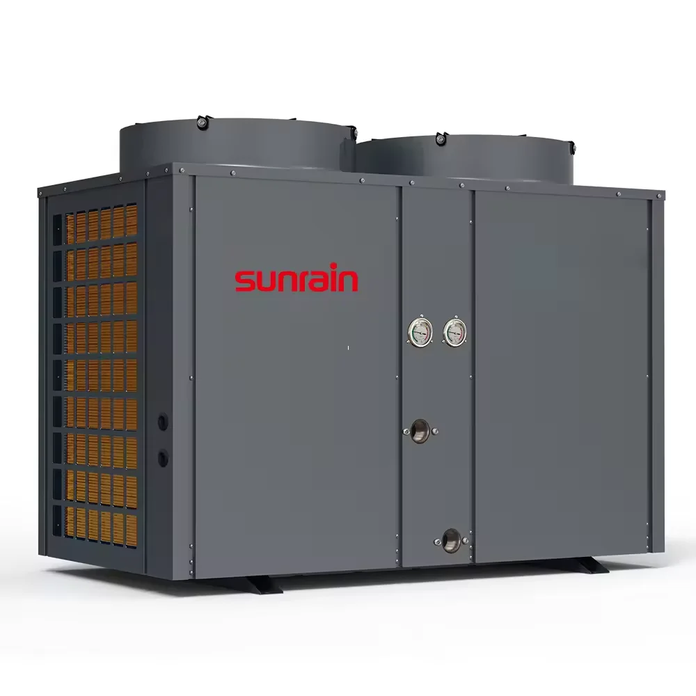 Sunrain 50 кВт 75 120 100k BTU R410a OEM 380V умный контролируемый коммерческий инвертор тепловой насос для бассейна