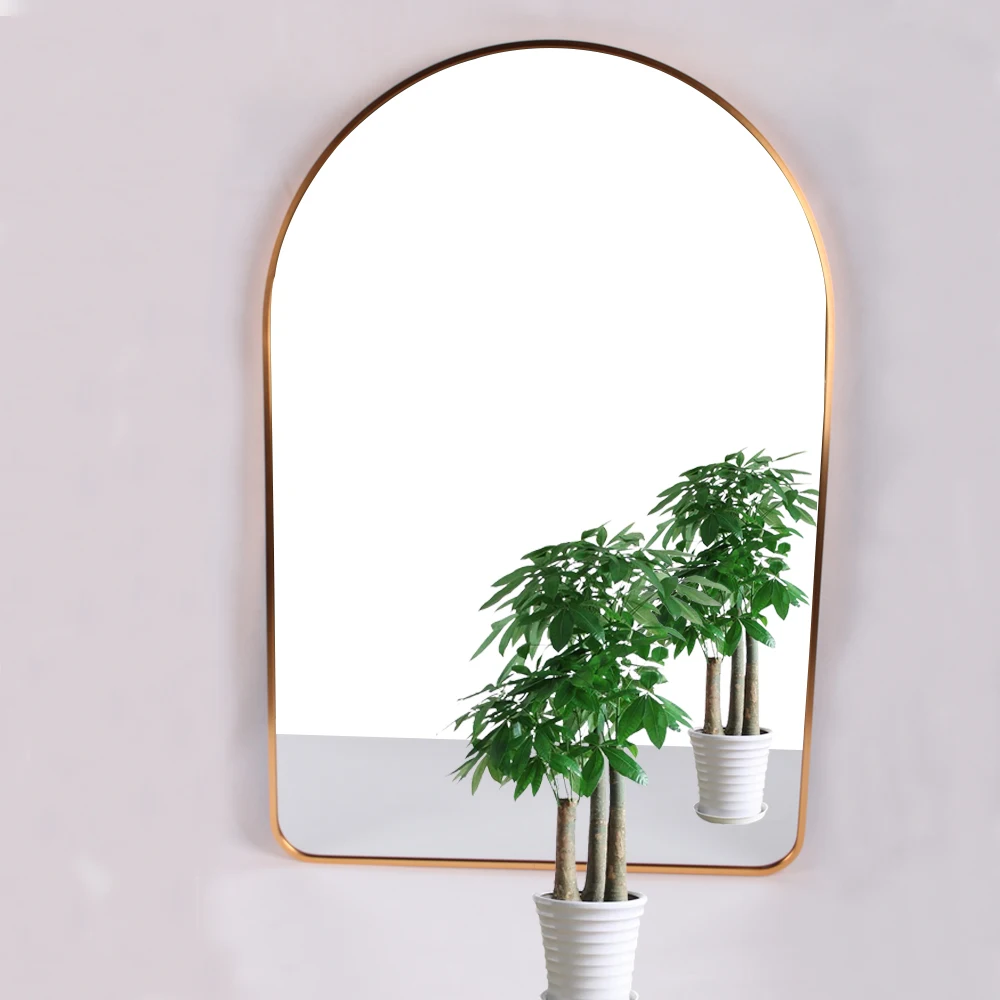Plastic Full Length Hanging Door Mirror/Black White Grey Wood  Door Mirror Support Customized