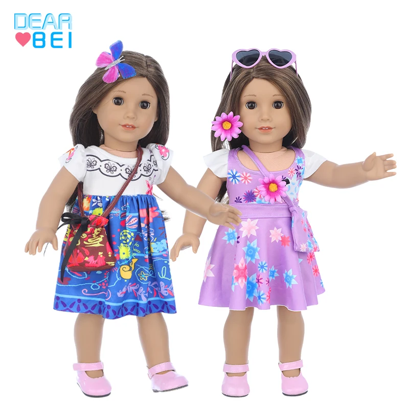 Diebei New design 45 cm Baby Dolls Clothes Newborn Cute Baby Toys Doll Clothes Fit American 18 Inch Girls Doll