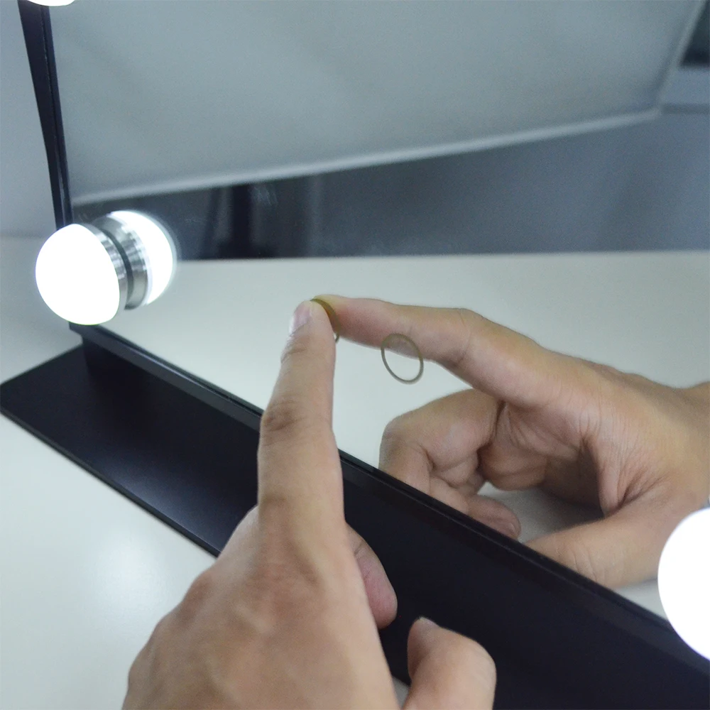 New Products Hollywood Vanity Full Makeup lighted Mirror with LED Light Bulbs