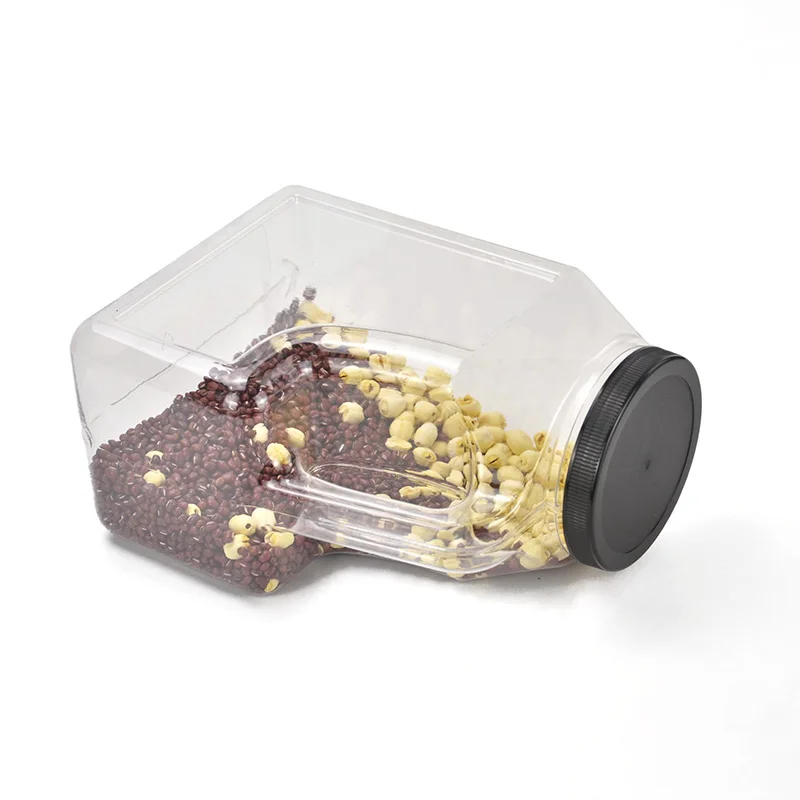 PETG 160oz large capacity plastic bottle spice container storage jars kitchen supplies beans grain storage custom colour logo