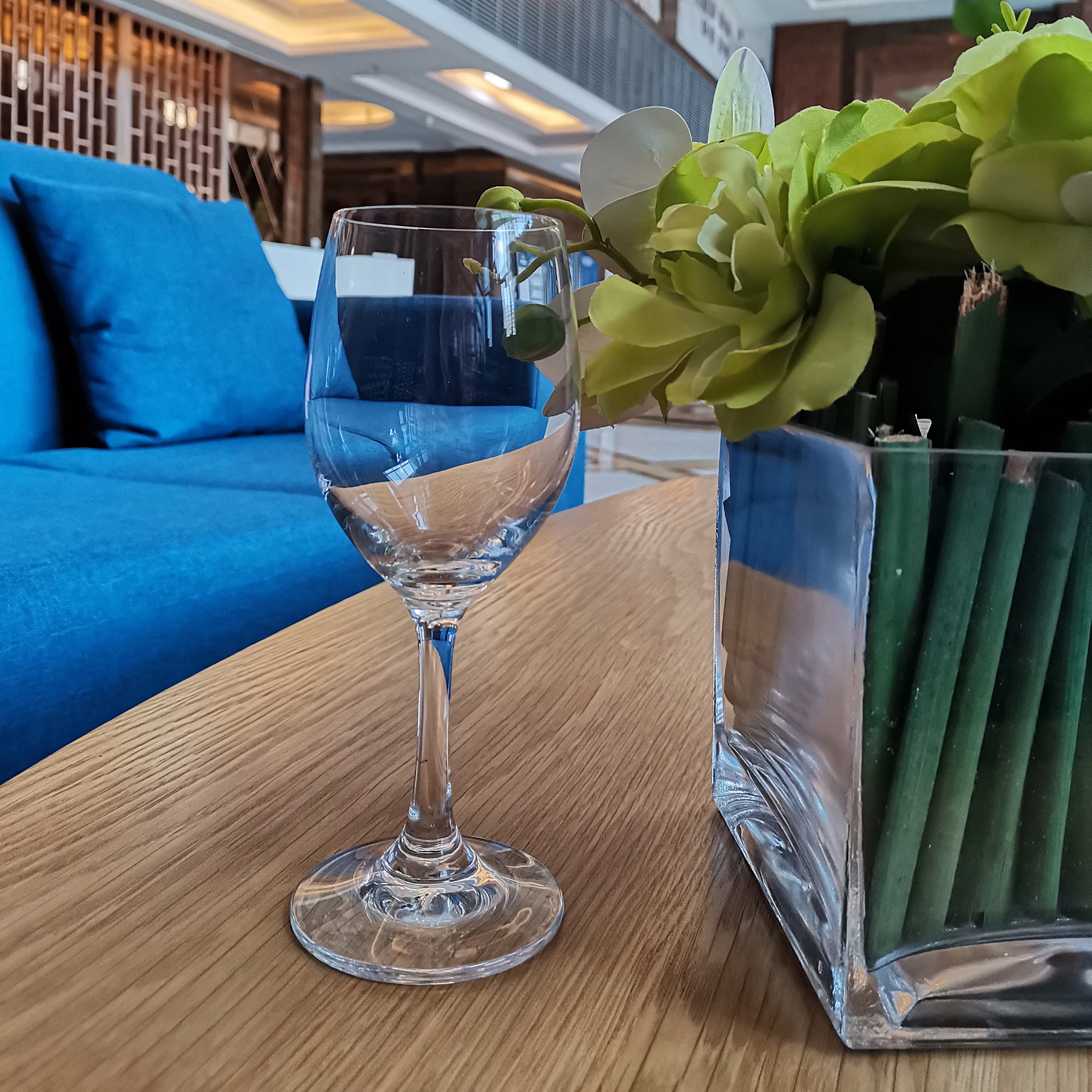 Customized personalized lead-free crystal white wine glass copas de cristal