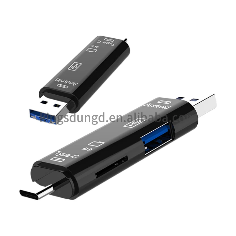 Устройство для чтения карт памяти USB 2 0 Type C/Micro Usb/Tf 5