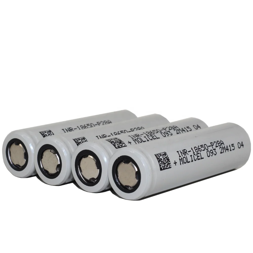 Аутентичная батарея 3,6 В Molicel P28A 18650 2800 мАч 35A, максимальная разрядка 35A, поддержка-40 градусов Цельсия, более низкая температура