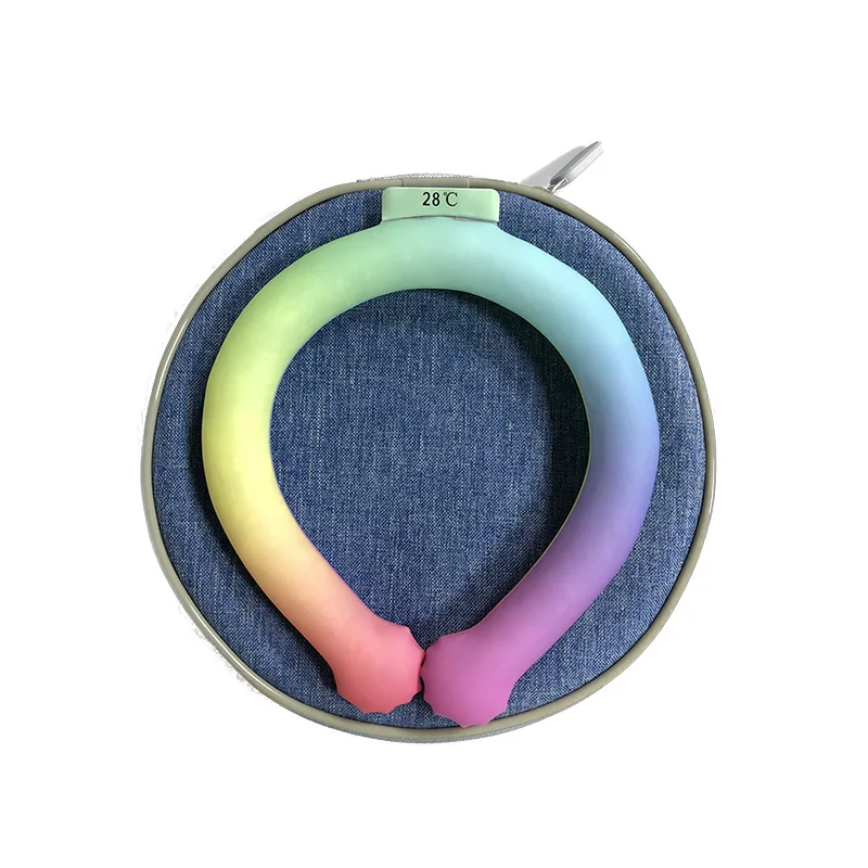 Summer Cooling Ice Neck Ring PCM Neck Cooler with Thermal Insulation Carry Bag
