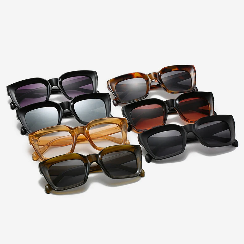 Лидер продаж солнцезащитные очки для мужчин и женщин с защитой от ультрафиолета UV 400 квадратные брендовые дизайнерские 2020