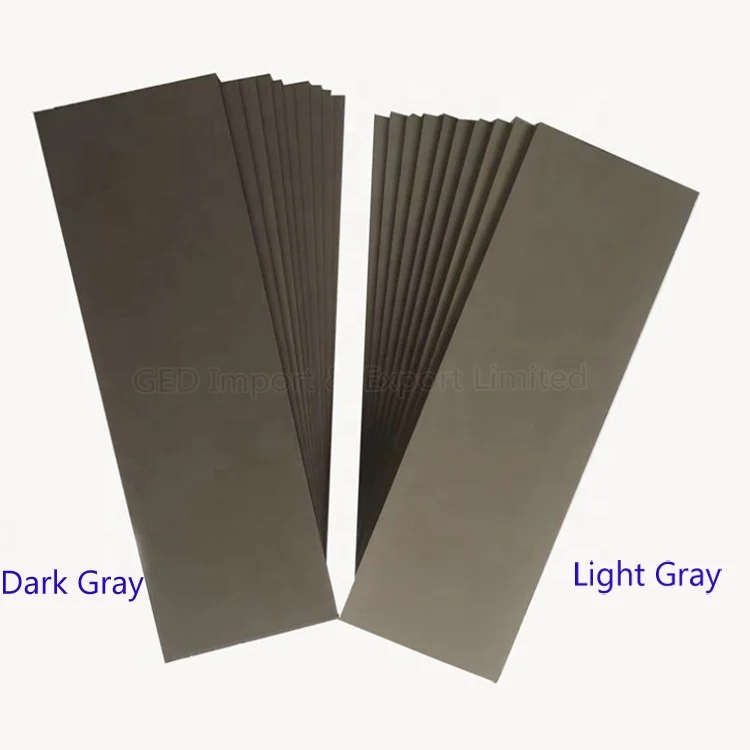 Guangzhou Cheap Rectangle Silver Stamp Pad Customized Size 310*150*7mm Gray Pre-Inked Flash Foam 31*15cm Laser Mat for Business