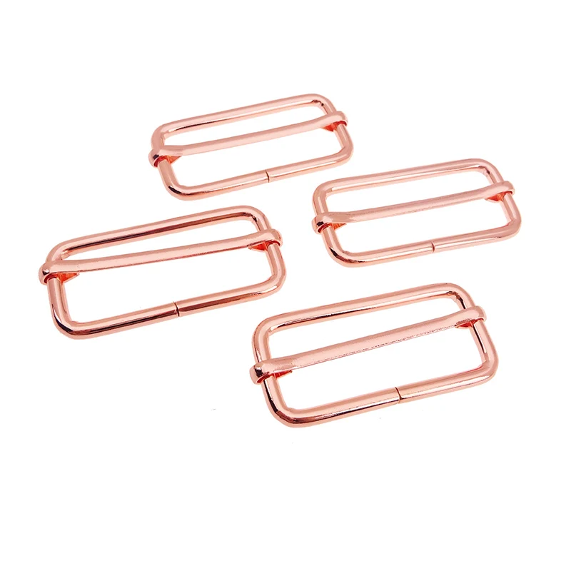 50 mm Rose Gold Metal Wide Mouth Strap Slider Tri-Glide
