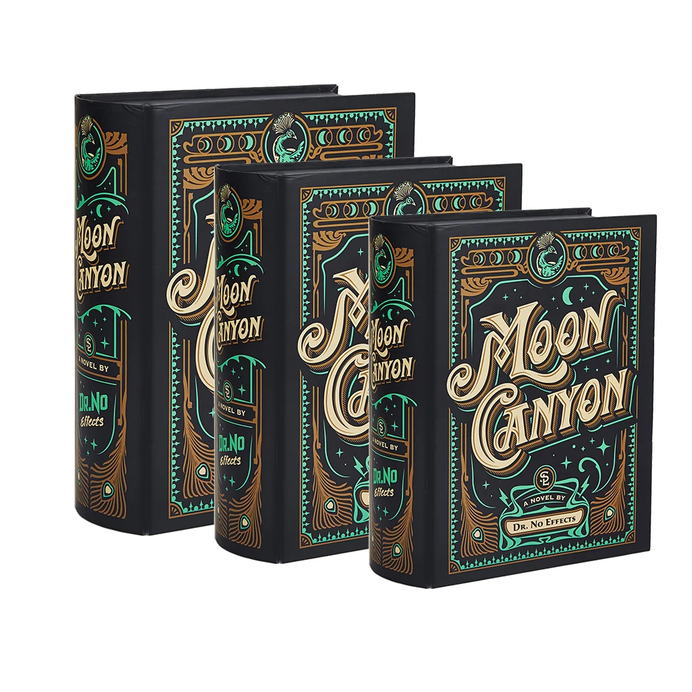 ISO9001 Book Box Craft Box Packaging With Insert Vintage Design For Essential Oil Makeup Brush Set Flip Craft Paper Box