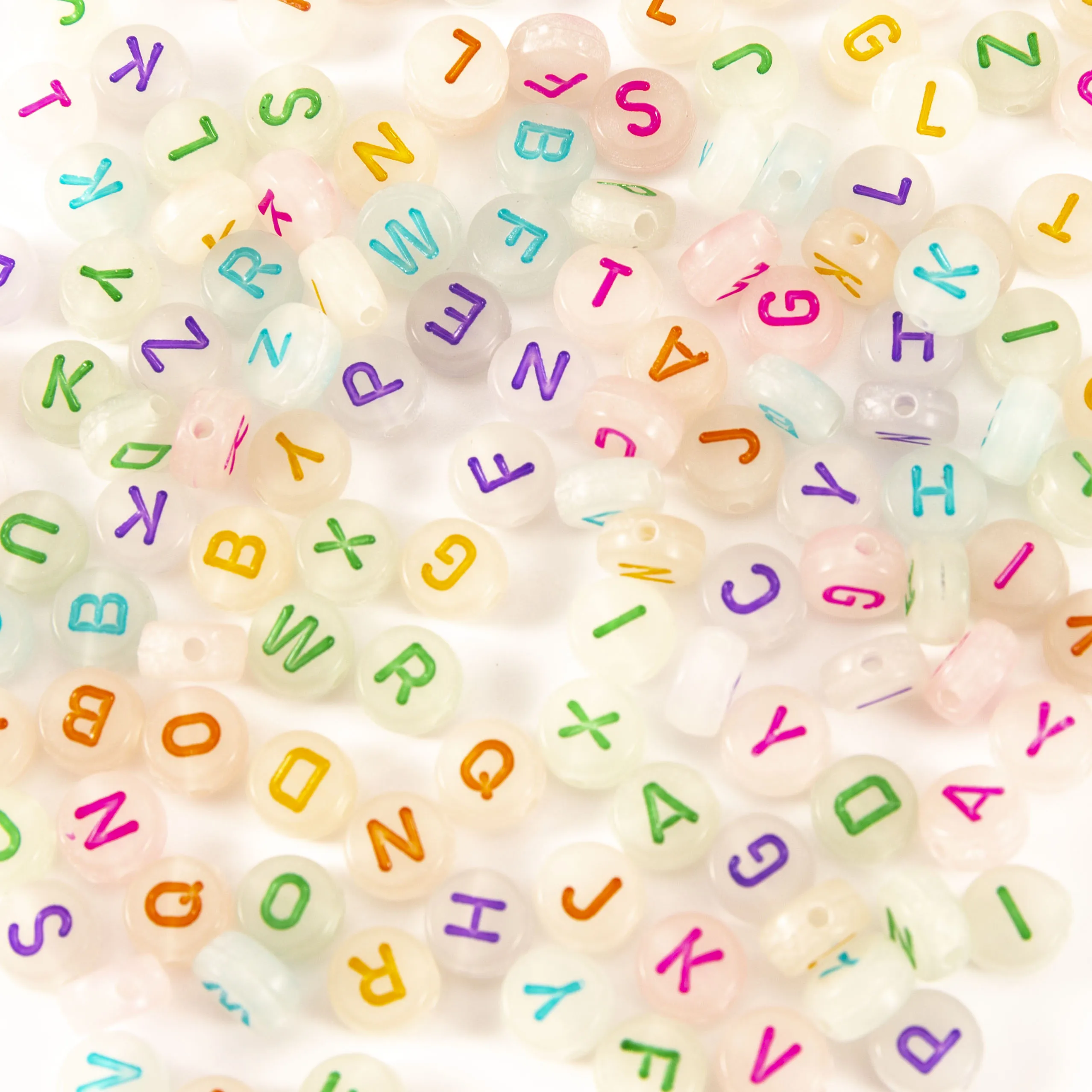 
UV fluorescent letters beads set for bracelet making diy jewelry kit for kids for jewelry making bracelet making kit 8181 