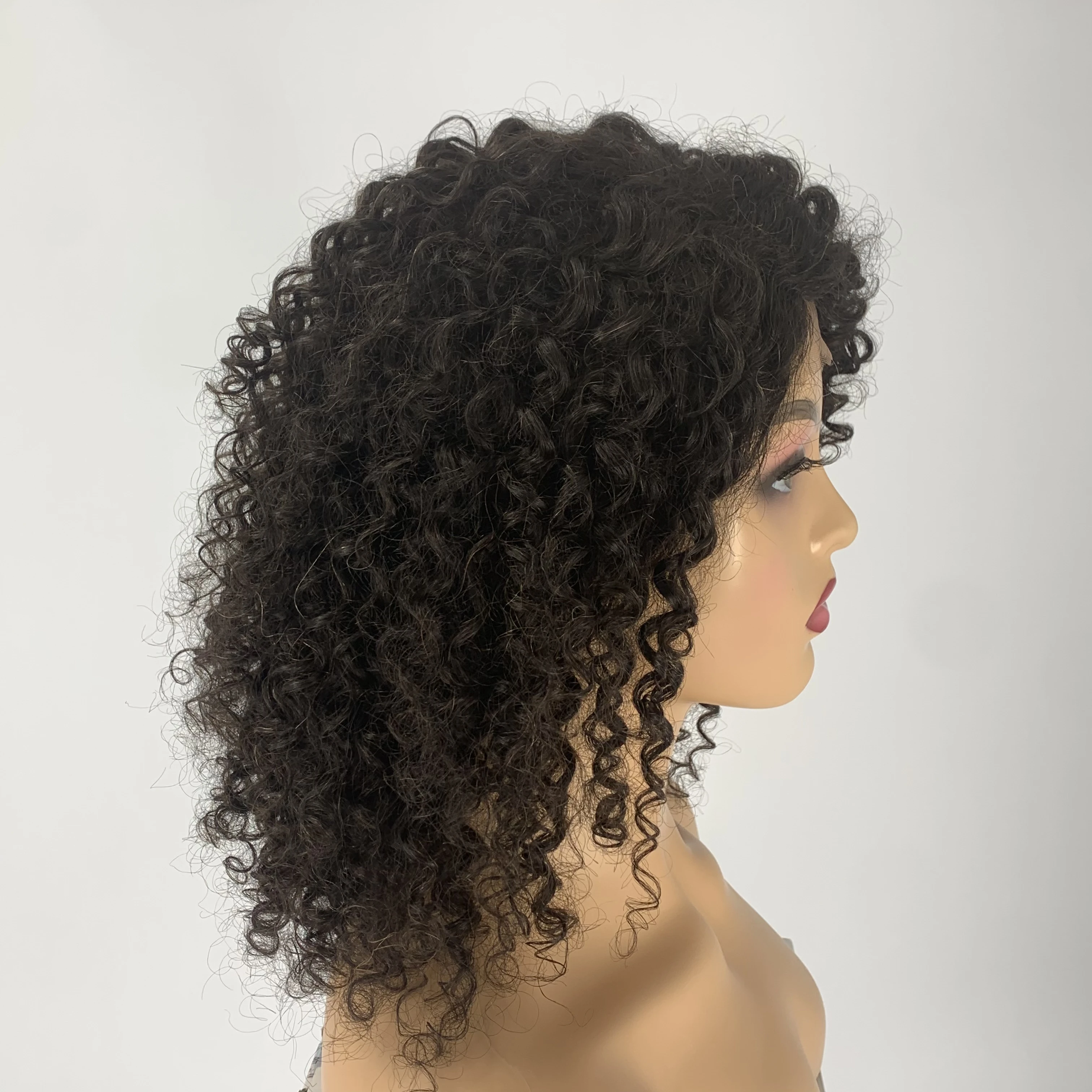 HD Curly Cuticle Aligned Closure Brazilian Bob Virgin Frontal For Black Women Lace Front Human Hair Wigs