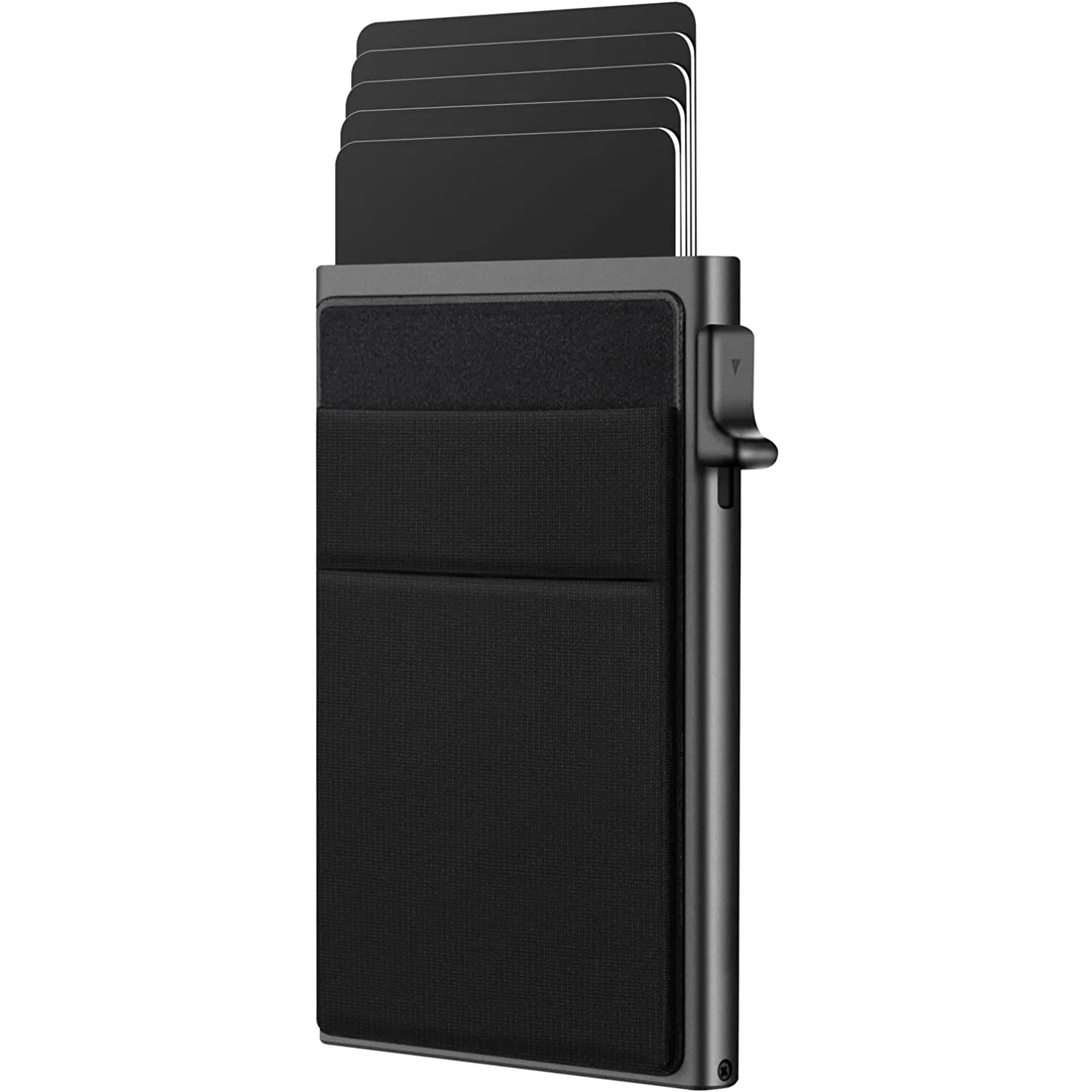 Wholesale Anti Theft Card Bag Metal Pop up Card Holder Case Slim Aluminum Smart Wallet Pop up RFID Blocking Credit Card Holder
