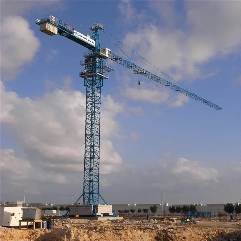 QTZ80 (5612) 6ton  popular topkit/hammerhead electric construction tower crane