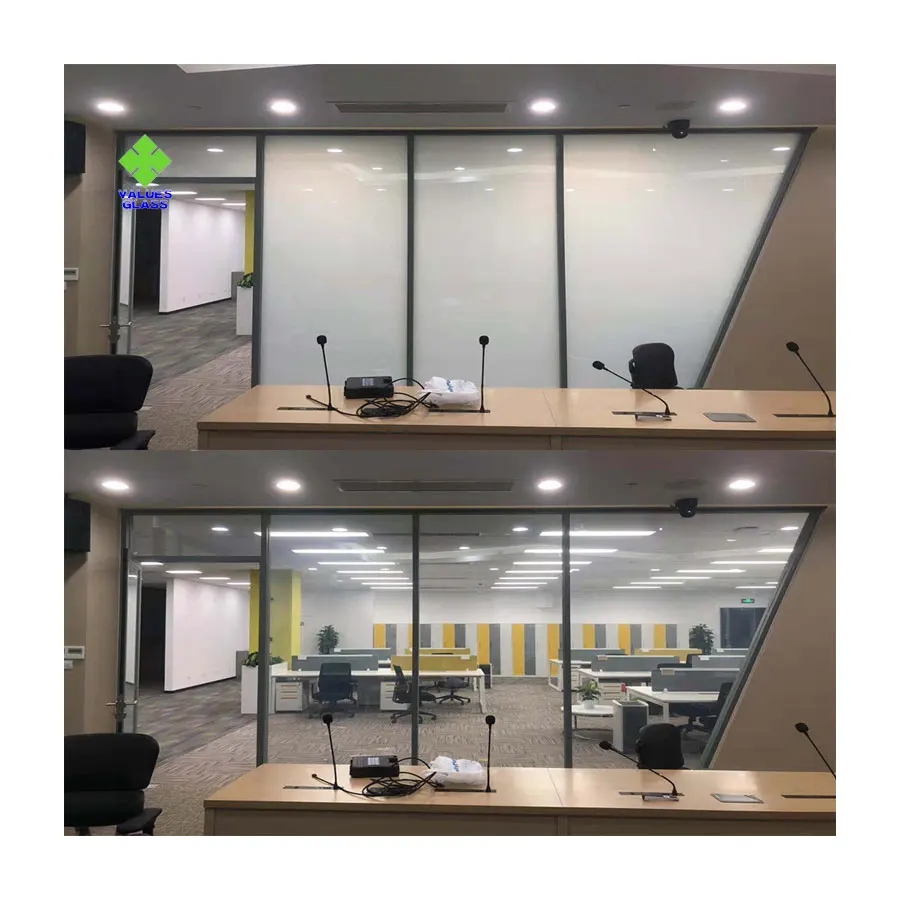 Высококачественная прочная ПЛД декоративная умная пленка с регулируемой яркостью для стекла