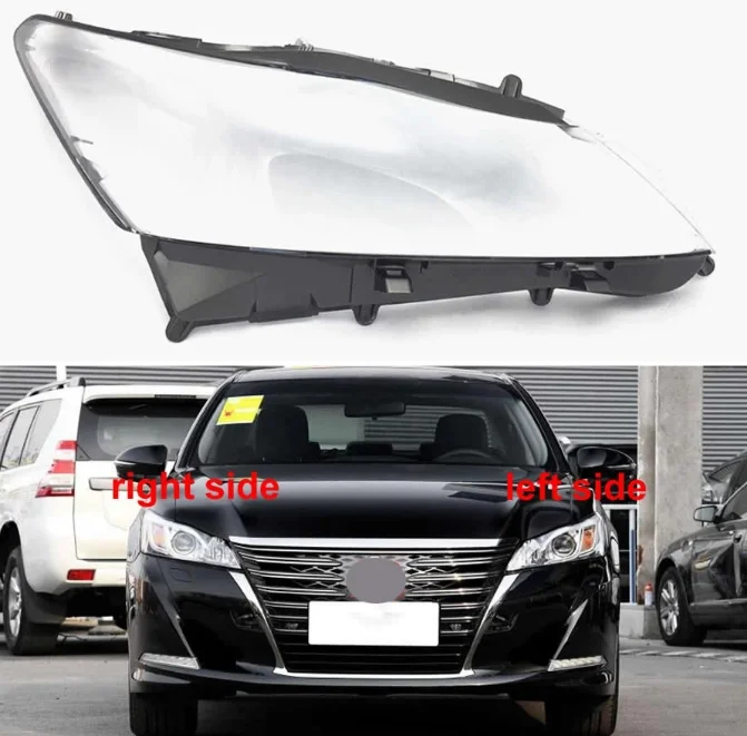 For Toyota Crown 2005-2018 Headlight Lens Cover Transparent Pair Auto Shell