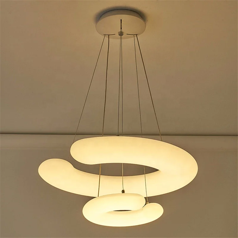 
restaurant decorative pending suspension led lamp vintage round white led pendant ceiling lights 