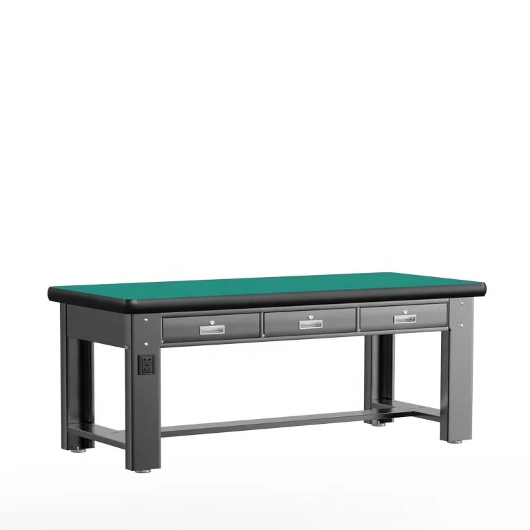 Factory Designed for Locksmith and Assembly Operations heavy work desk anti-static work desk laboratory metal workbench with LED