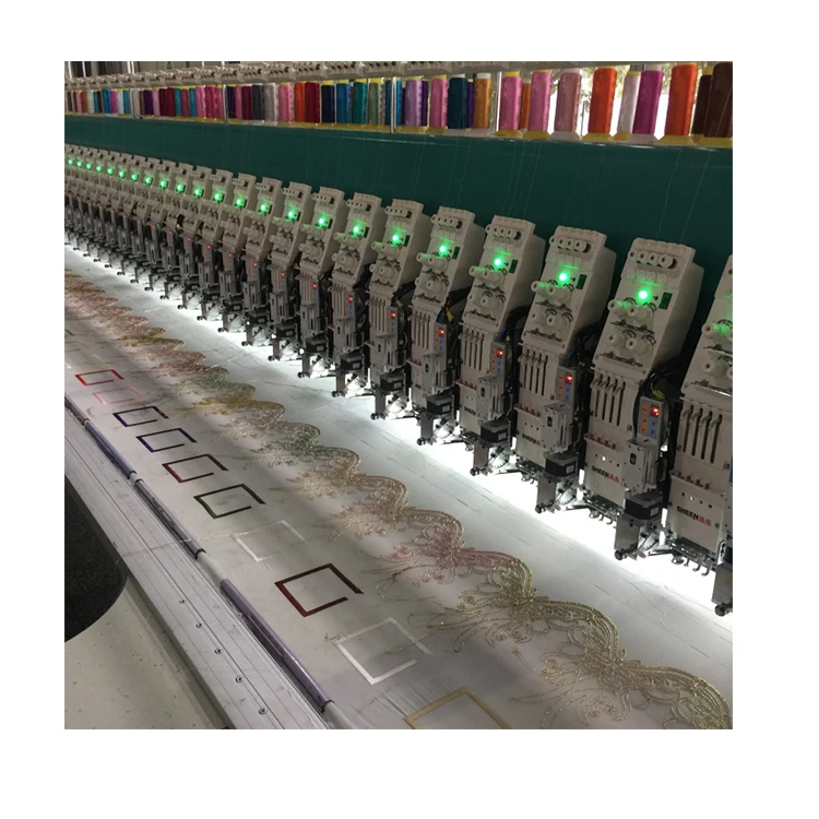 High quality Lace Embroidery machine with cording device