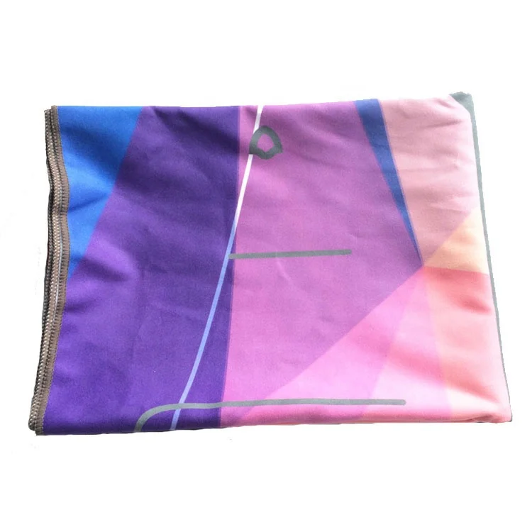 Wholesale Custom Print Quick Dry Eco Friends Non Slip Microfiber Sports Gym Yoga Towel