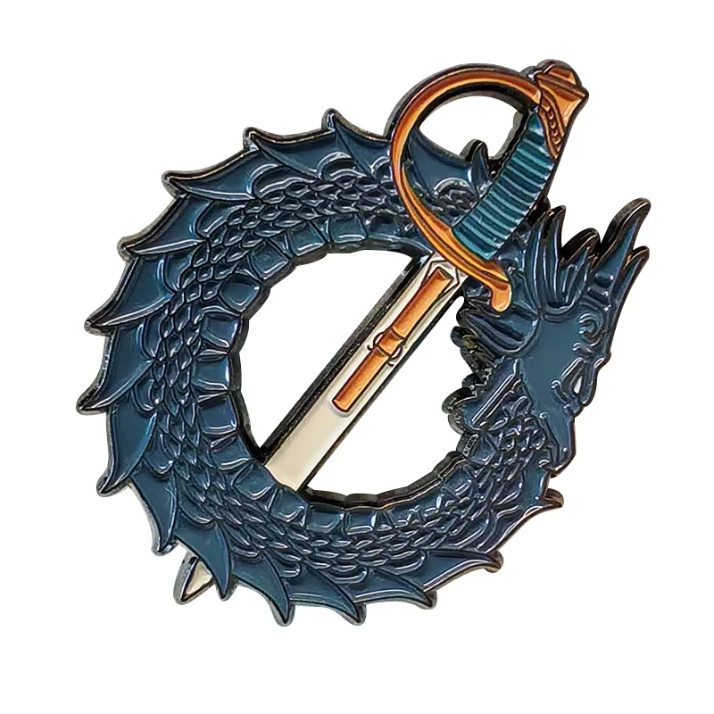 Hot Selling Custom Black Nickel Plating Metal Soft Enamel Lapel Pin Badge Custom Enamel Pin